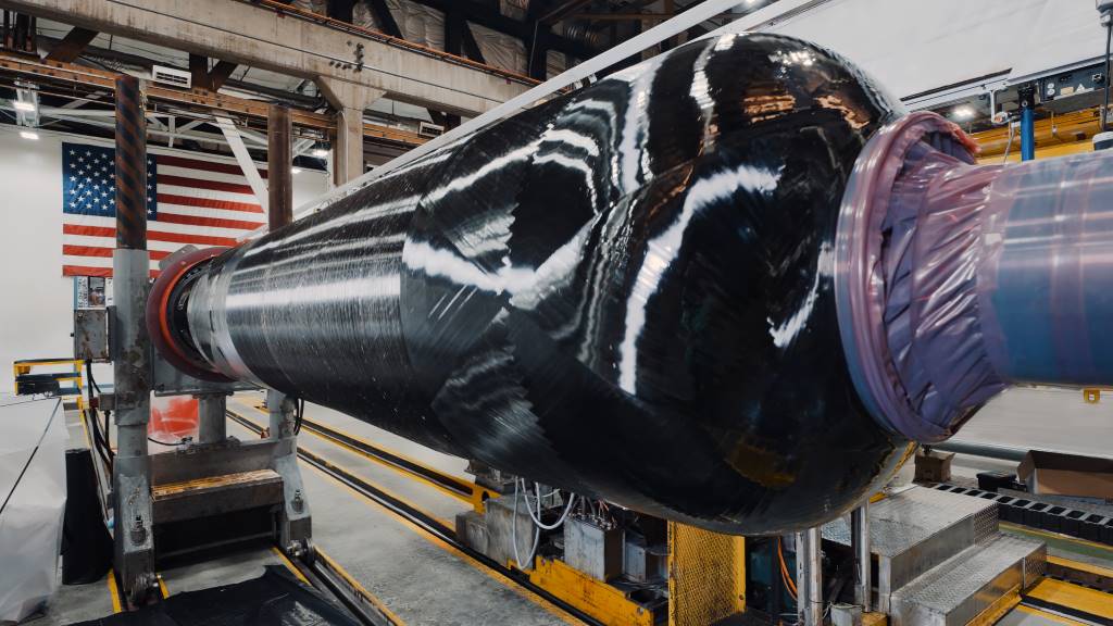 Solid rocket motor illustration